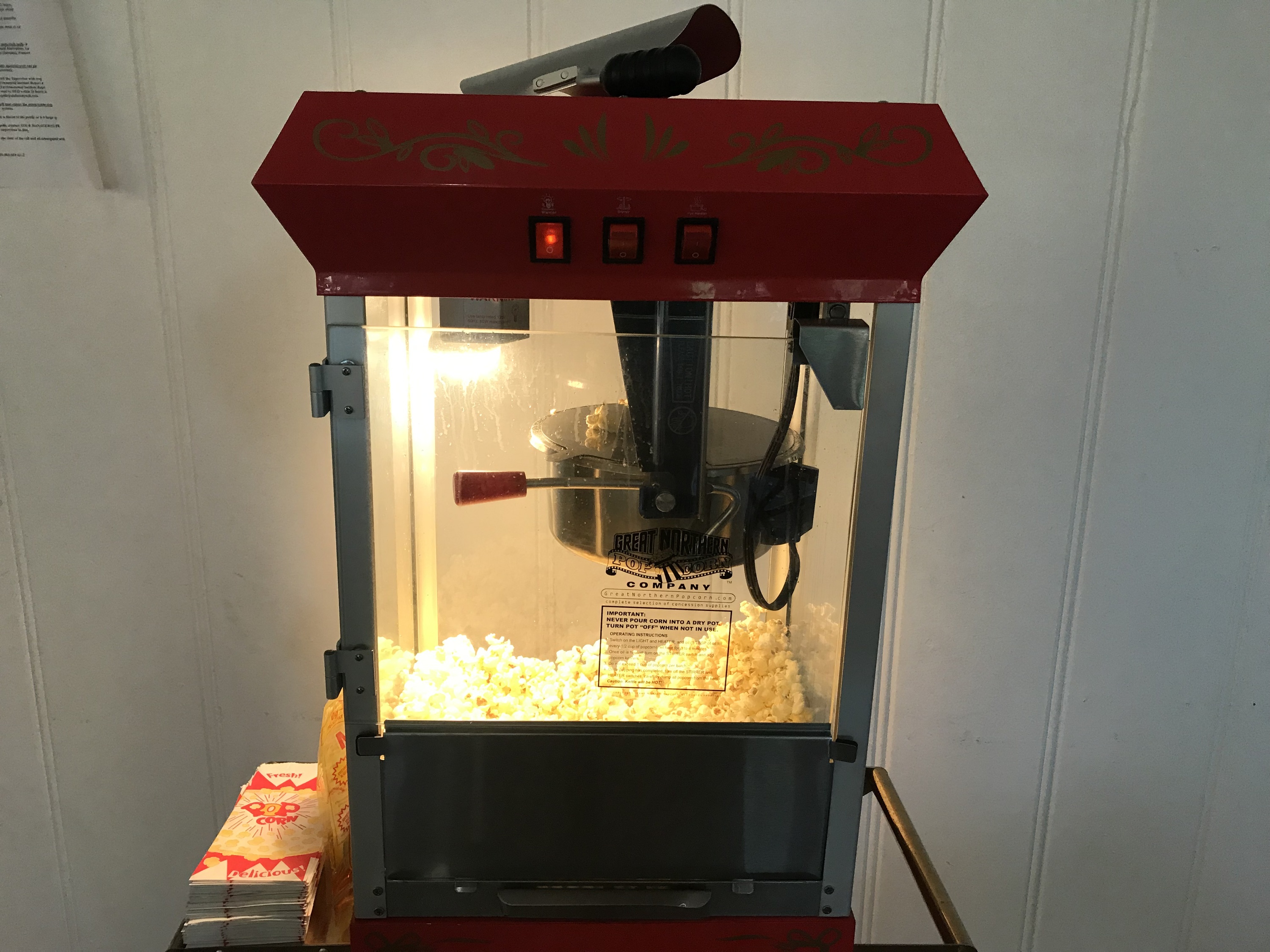 Popcorn Machine w/ Cart Bounce Universe Party Rentals, LLC bounce